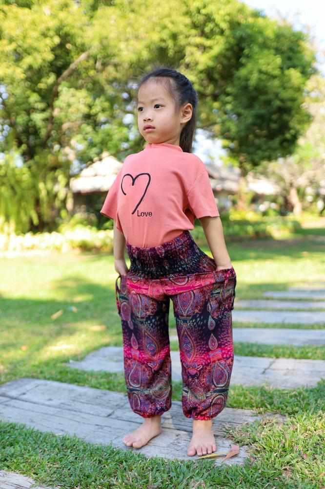 COLORFUL KIDS HAREM PANTS - Lannaclothesdesign Shop
