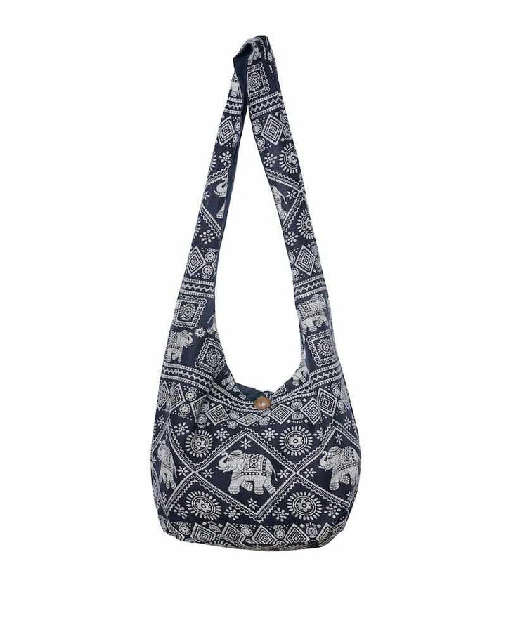 Elephant Crossbody Purse Black - Lannaclothesdesign Shop