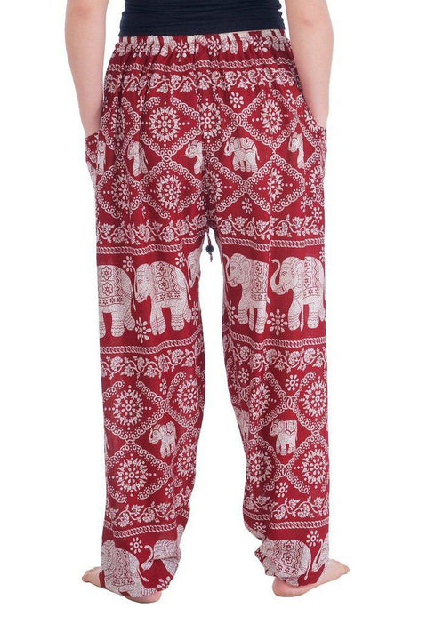 Elephant Harem Pants-Drawstring-Lannaclothesdesign Shop-Lannaclothesdesign Shop