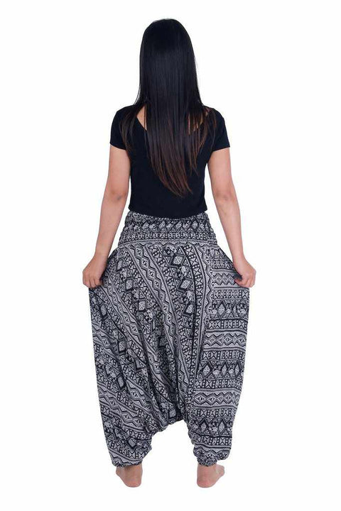 Gypsy Harem Pants-Harem Jumpsuit-Lannaclothesdesign Shop-Lannaclothesdesign Shop