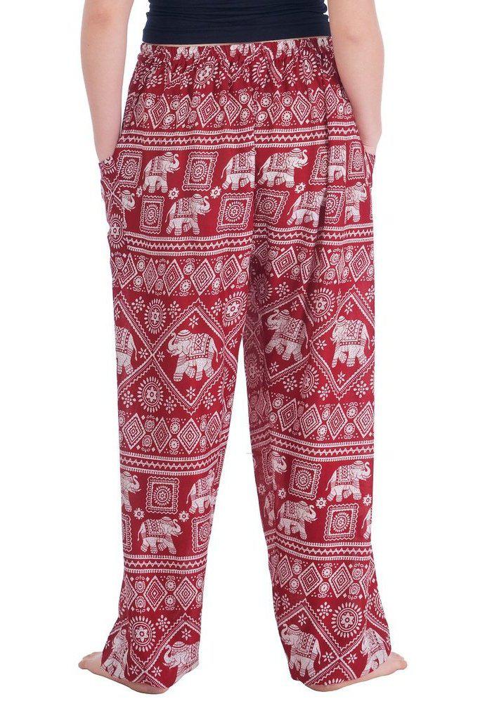 Harem Pants with Elephant Print - Lannaclothesdesign Shop