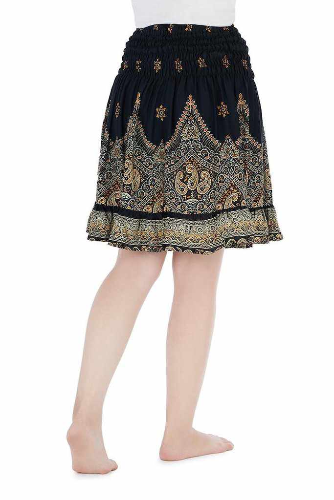 High Waisted Short Boho Skirt - Lannaclothesdesign Shop