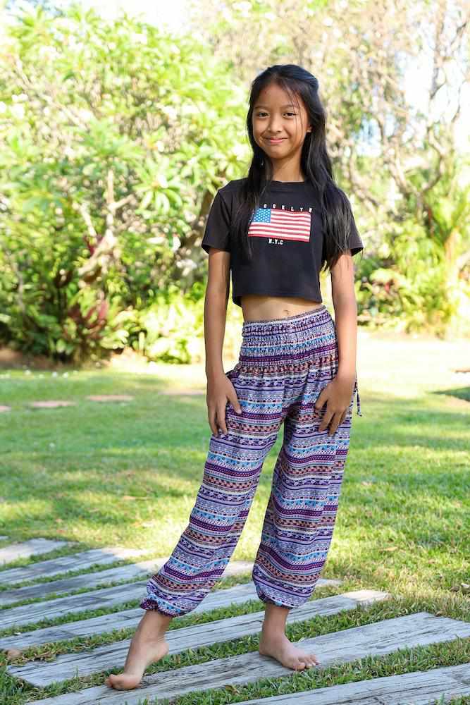KIDS BOHO HAREM PANTS - Lannaclothesdesign Shop