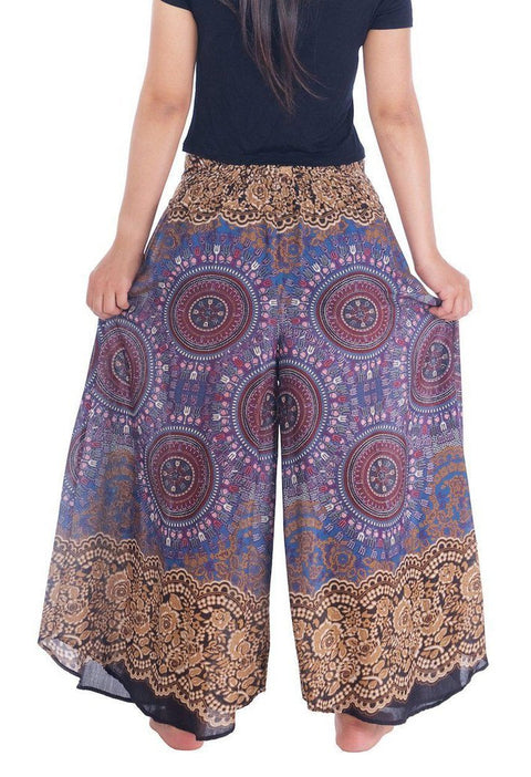 Lounge Rose Circle Palazzo Pants-Palazzo-Lannaclothesdesign Shop-Lannaclothesdesign Shop