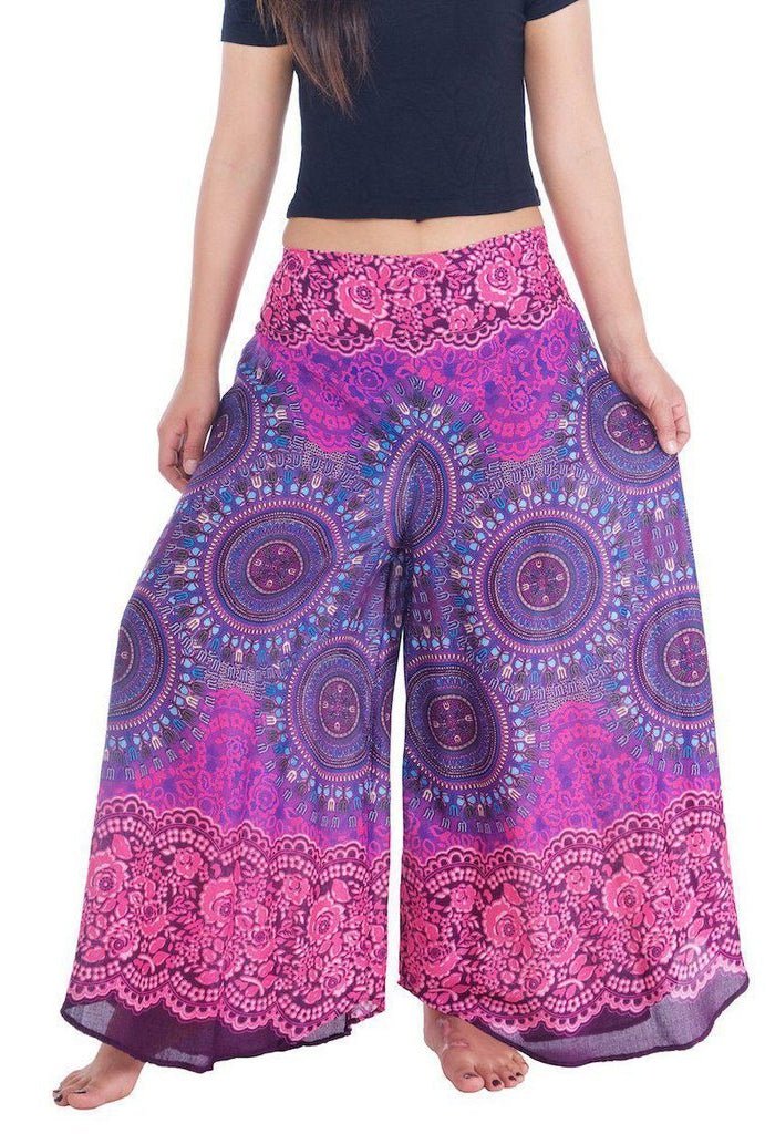 Lounge Rose Circle Palazzo Pants - Lannaclothesdesign Shop