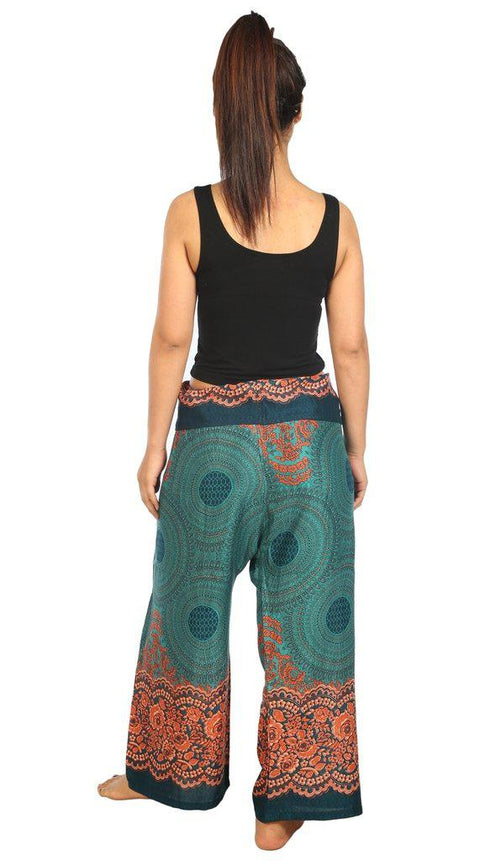 Mandala Fisherman Yoga Pants-Fisherman-Lannaclothesdesign Shop-Lannaclothesdesign Shop