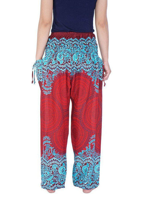 Mandala Harem Pants-Smocked-Lannaclothesdesign Shop-Lannaclothesdesign Shop