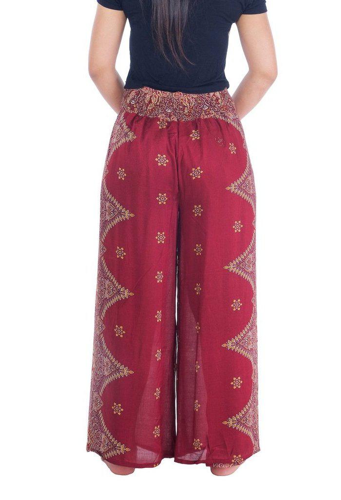 Peacock Flower Wide Legs - Lannaclothesdesign Shop