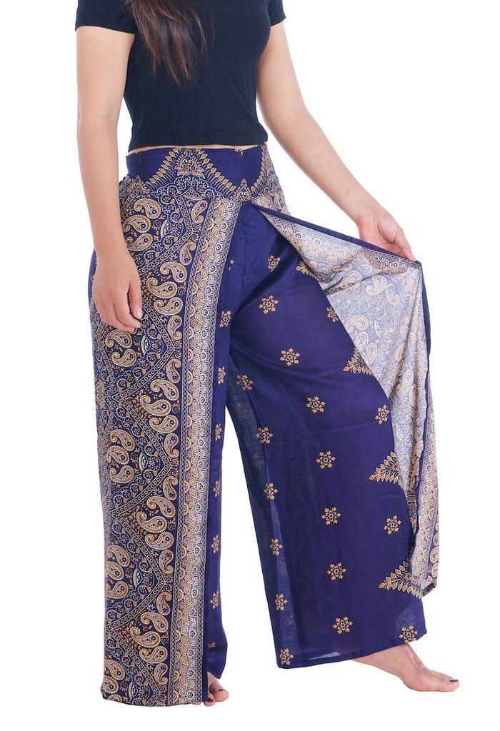 Peacock Flower Wide Legs - Lannaclothesdesign Shop