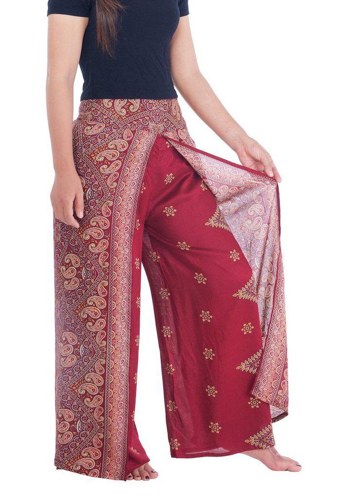 Peacock Flower Wide Legs - Lannaclothesdesign Shop