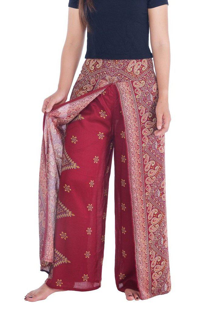 Peacock Flower Wide Legs - Lannaclothesdesign Shop