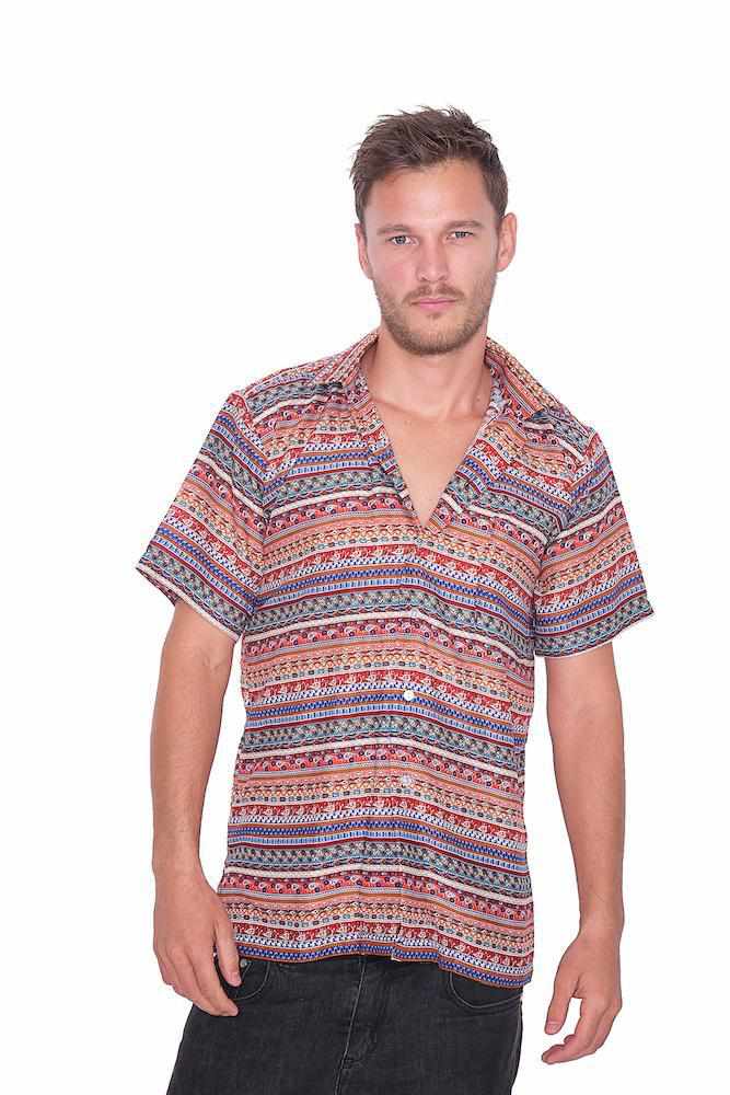 RED HAWAIIAN Shirt Mens - Lannaclothesdesign Shop