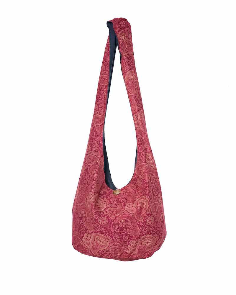 Red Print Sling Bag - Lannaclothesdesign Shop