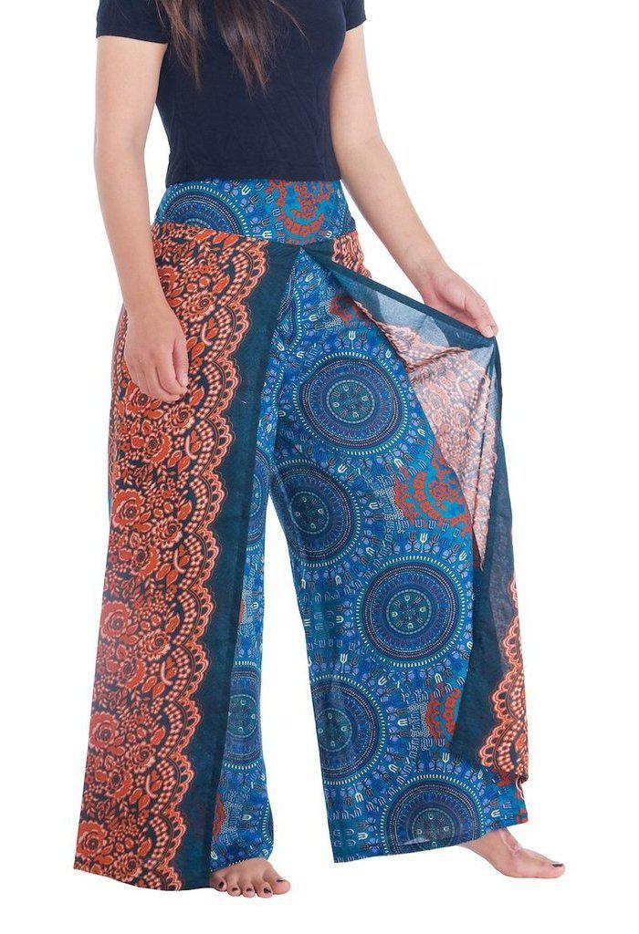 Rose Circle Wide Leg Pants - Lannaclothesdesign Shop