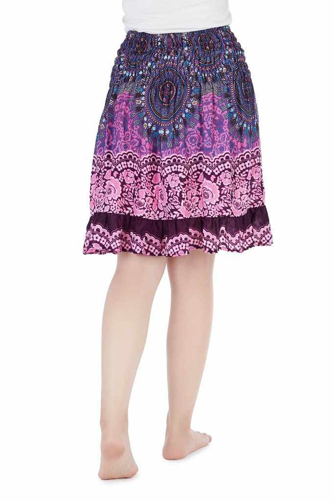 Short Mandala Boho Skirt - Lannaclothesdesign Shop