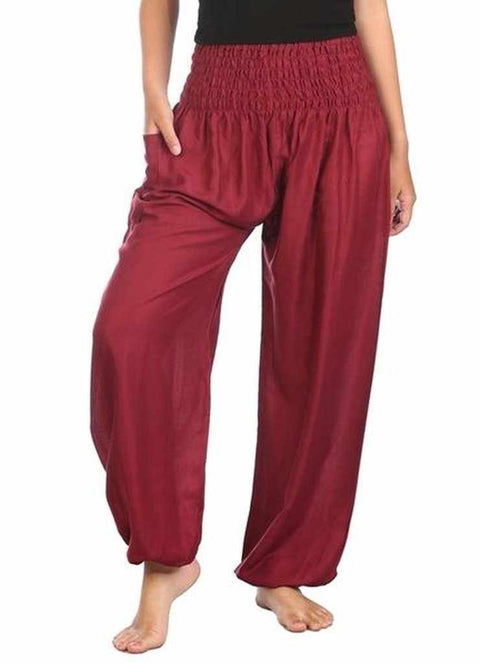 Solid Harem Pants