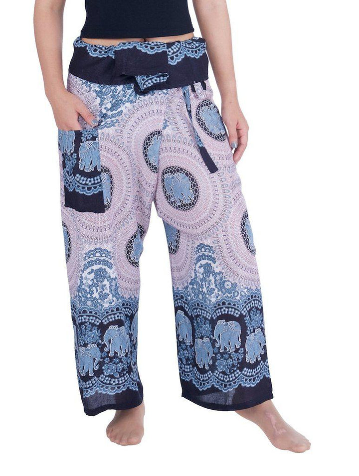 Thai Fisherman Pants Elephant Print - Lannaclothesdesign Shop