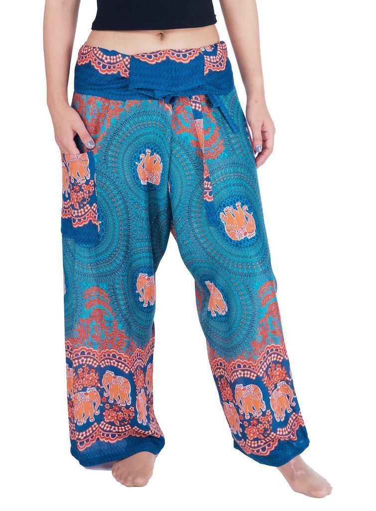 Thai Fisherman Pants Elephant Print - Lannaclothesdesign Shop