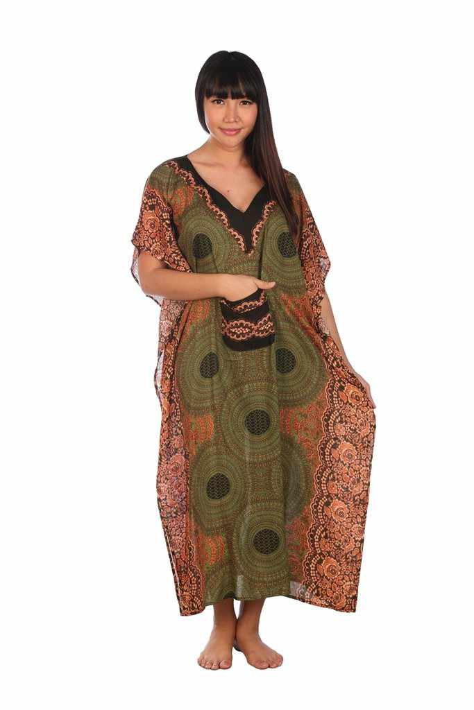 Women's Long Kaftan - Lannaclothesdesign Shop